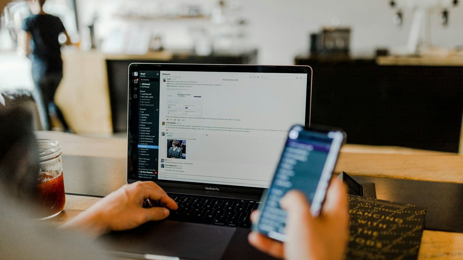 A laptop and phone side by side — your Kashmir customer is almost always on the smaller screen, often on mobile data