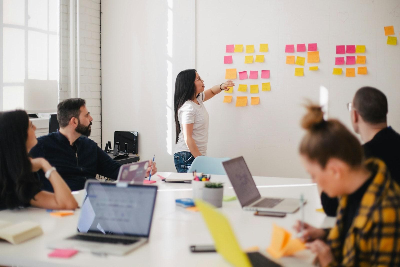 A planning session with the whole flow mapped out on the wall before any design work begins — discovery is where a project stops being a guess