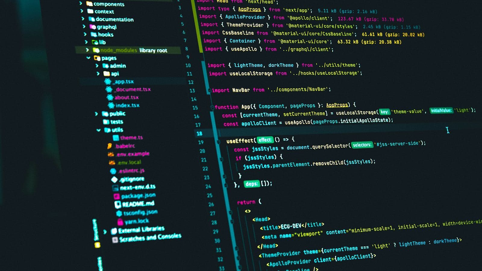 A modern component-based codebase — server-first rendering is where most of the free performance in a rebuild comes from
